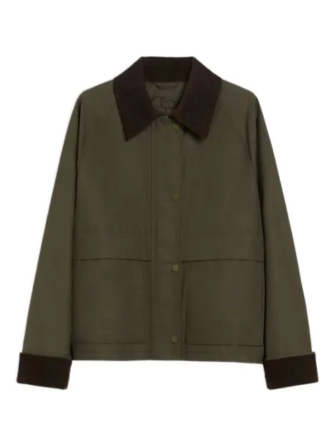 I BLUES Sarzana corduroy-collar short coat