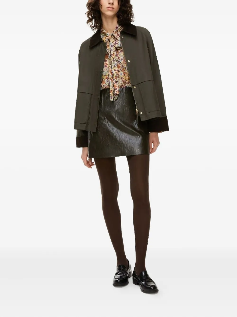 I BLUES Sarzana corduroy-collar short coat | Military Jackets | Image 2