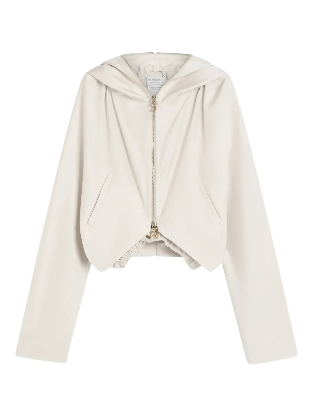 Sportmax hooded zip-front jacket | Neutrals | Image 1