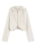 Sportmax hooded zip-front jacket - Neutrals