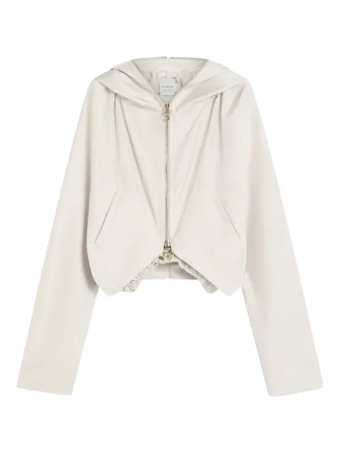 Sportmax hooded zip-front jacket