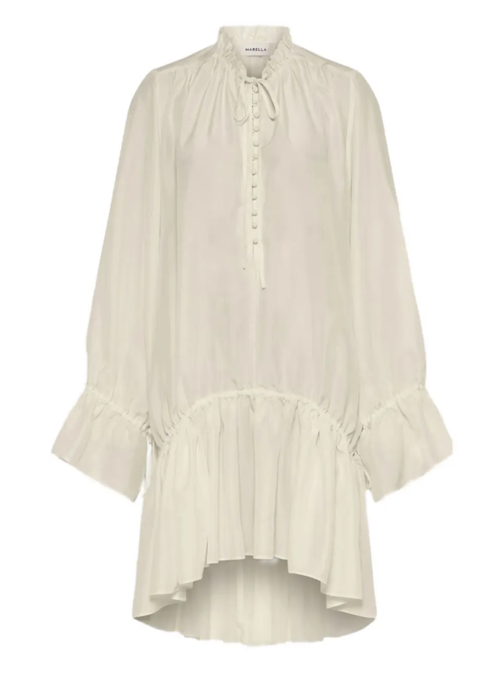 Marella Sasia silk mini dress Wit