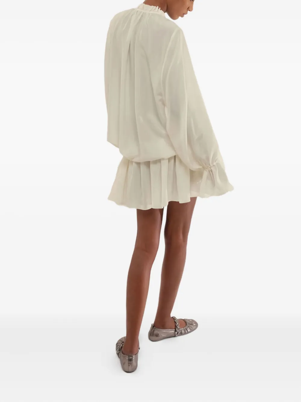 Marella Sasia silk mini dress Wit
