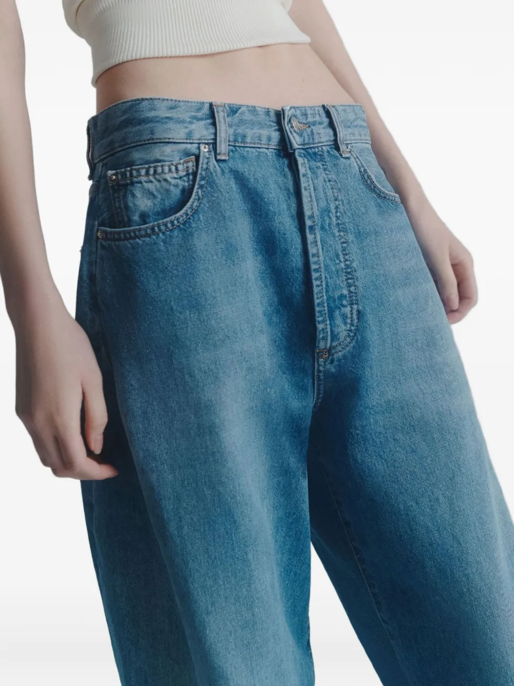Marella Jeans met wijde pijpen Blauw