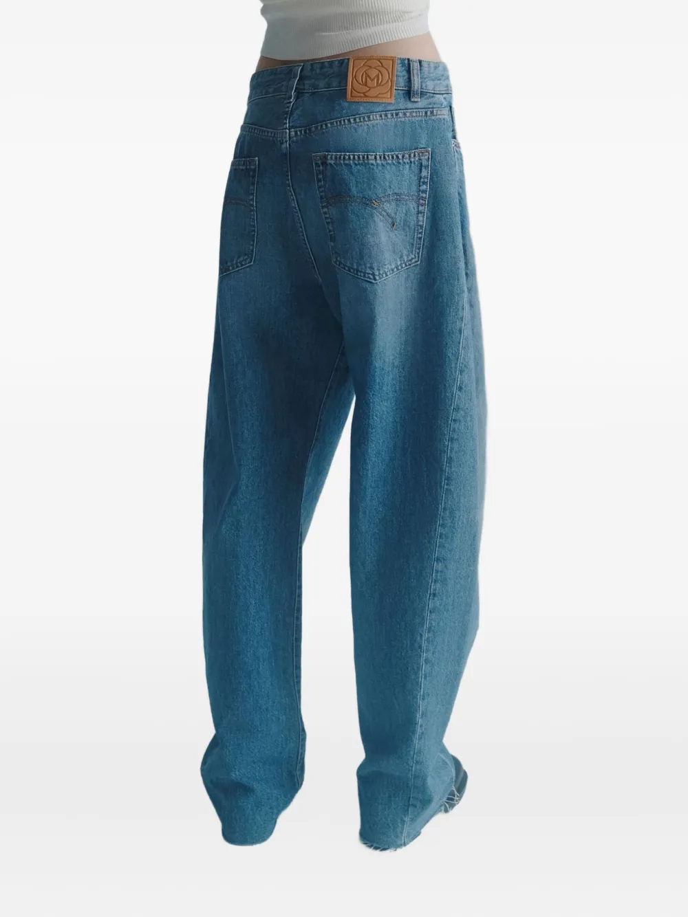 Marella Jeans met wijde pijpen Blauw