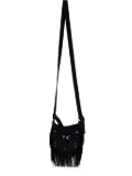 THUG CLUB Castle Cowboy fringed messenger bag - Black
