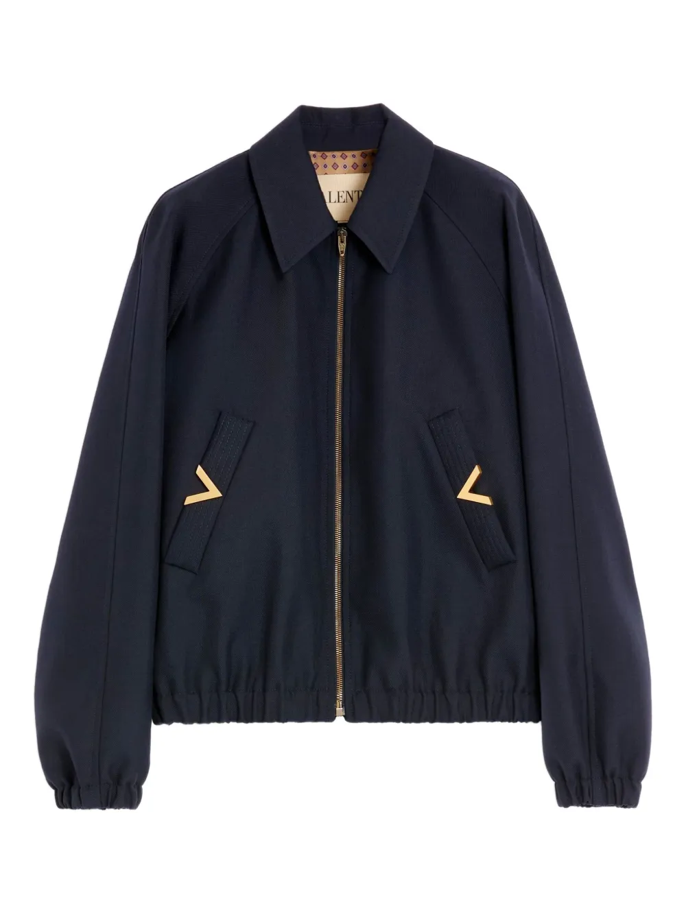 Valentino Garavani Bomber Vgold con tasche - Blu