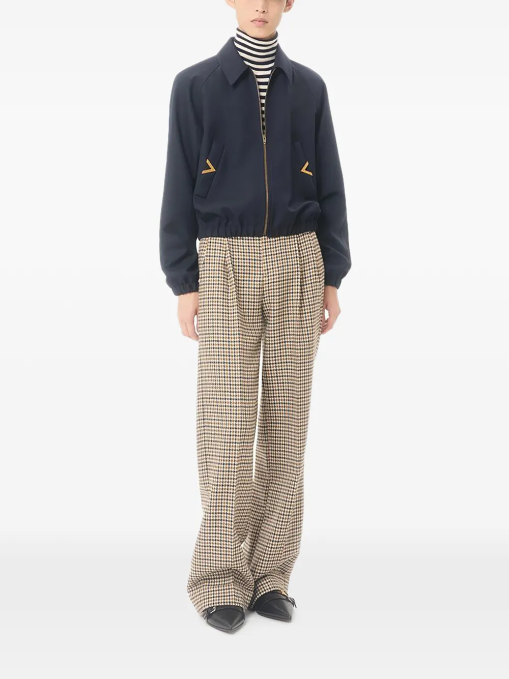 Valentino Garavani VGold bomberjack met zak Blauw