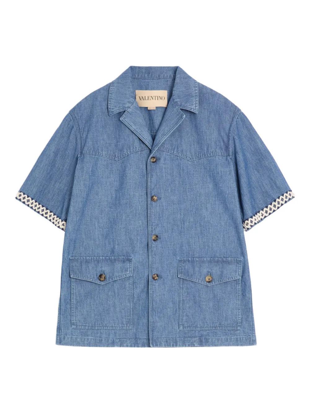 Valentino Garavani Camicia denim - Blu