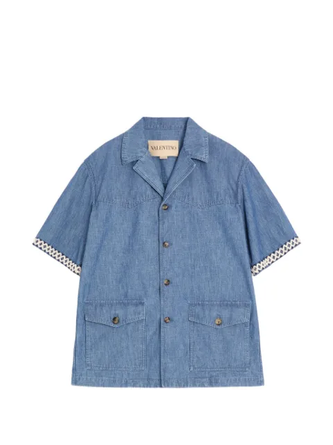 Valentino Garavani denim bowling shirt