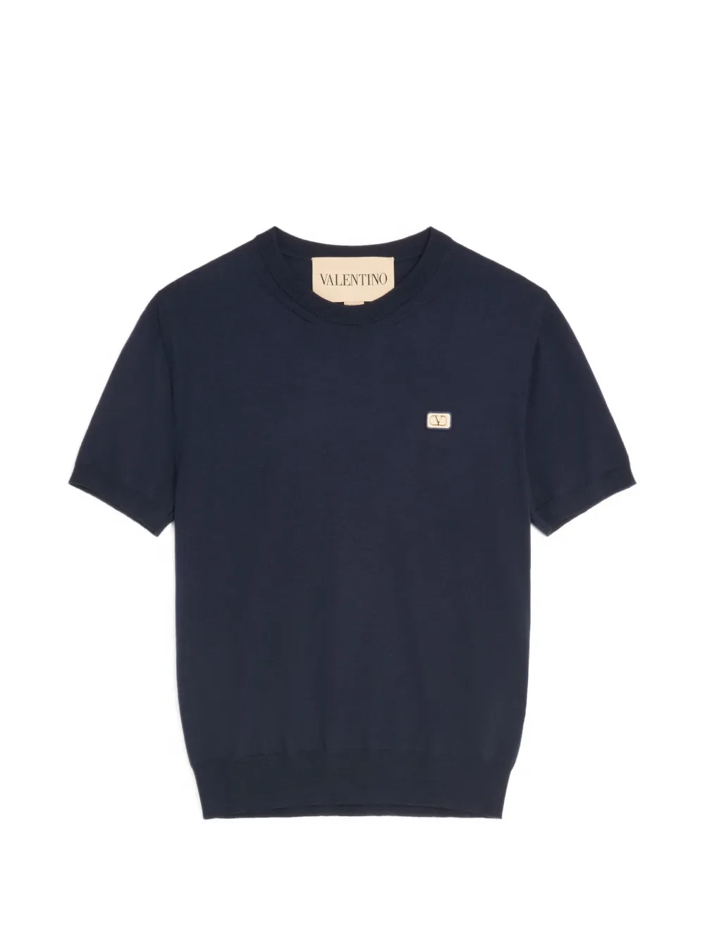 Valentino Garavani wool T-shirt with VLogo patch