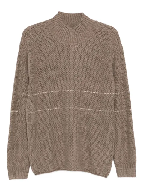 Emporio Armani high-neck striped sweater