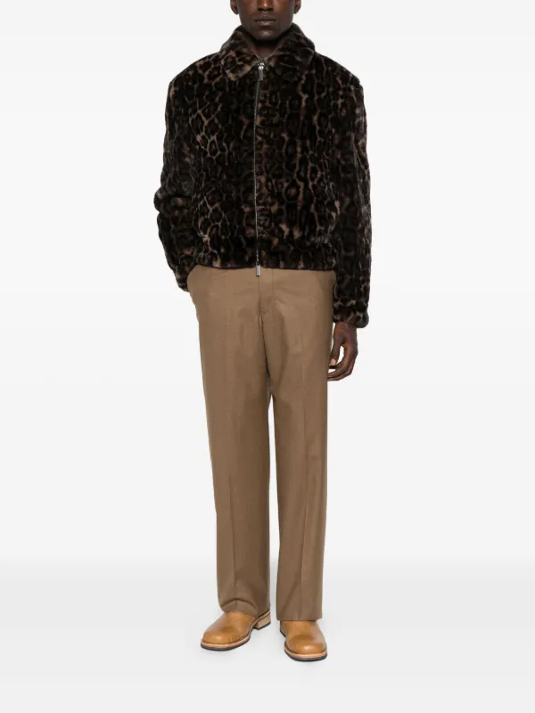 週末限定値下げ☆EMPORIO ARMANI　ファージャケット Emporio Armani レオパード ジャケット | ブラウン | FARFETCH JP