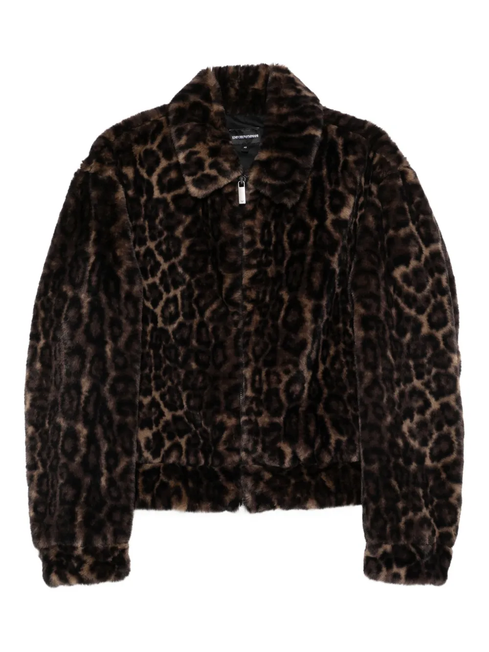 Emporio Armani leopard-print jacket Bruin