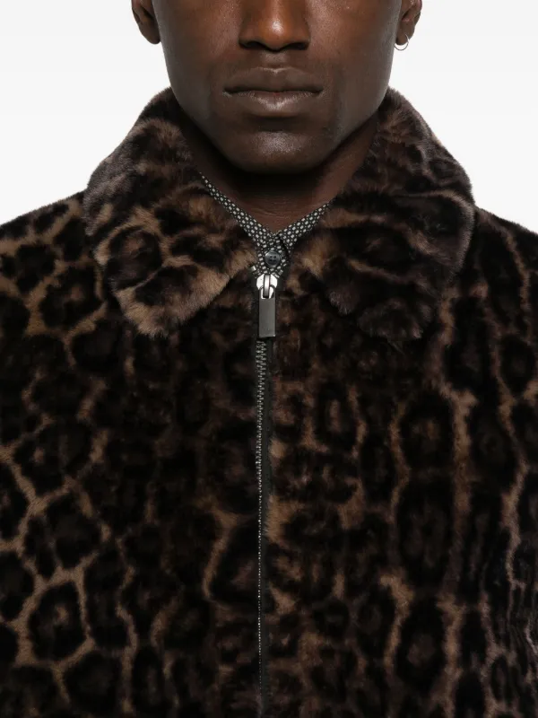 Emporio Armani レオパード ジャケット | ブラウン | FARFETCH JP