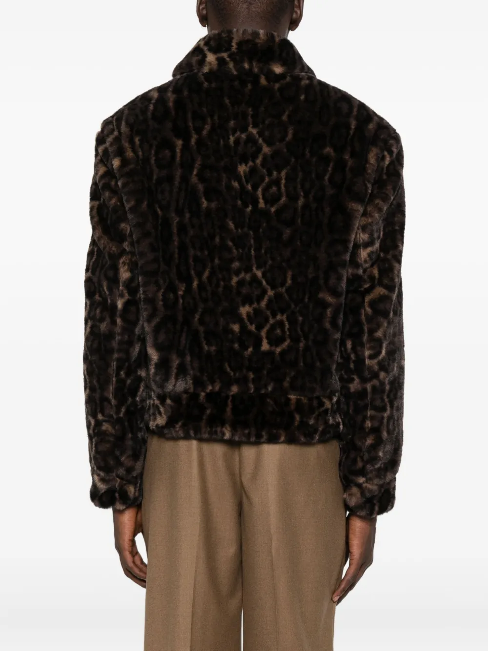 Emporio Armani leopard-print jacket Bruin