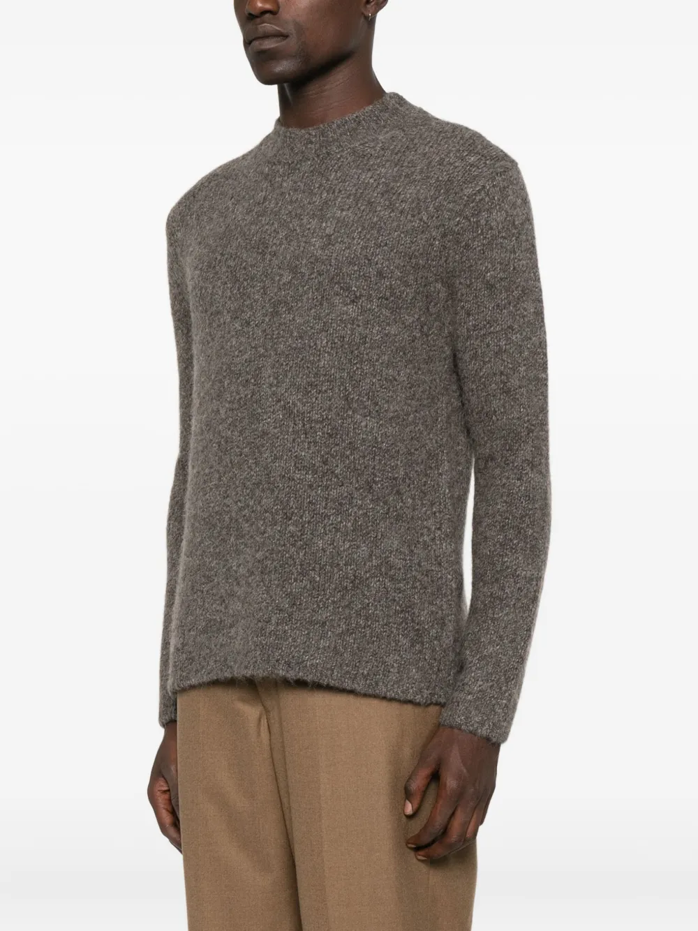 Emporio Armani wool crew-neck sweater Bruin