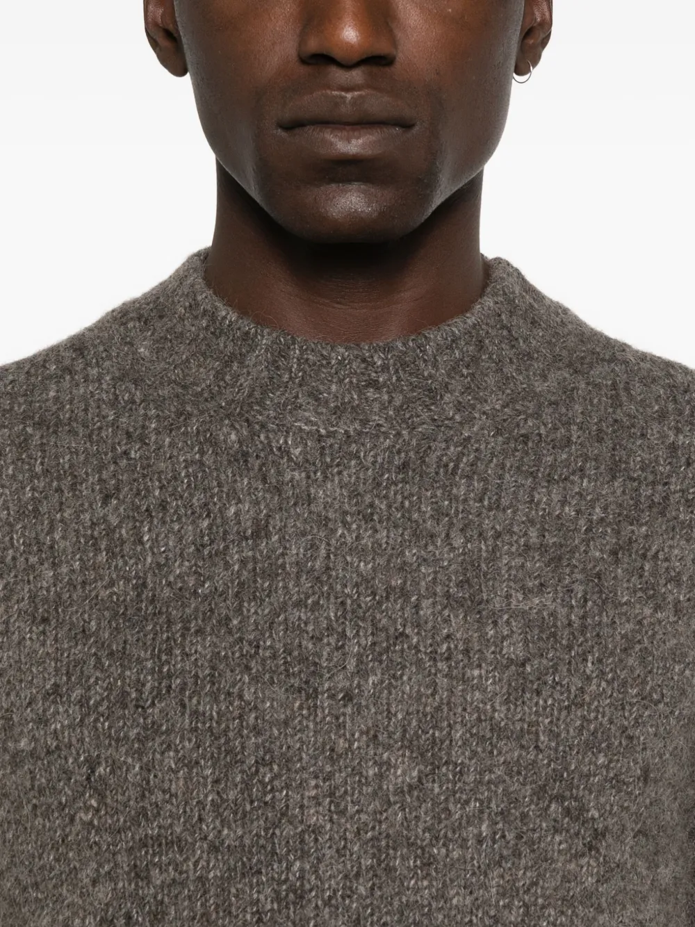 Emporio Armani wool crew-neck sweater Bruin