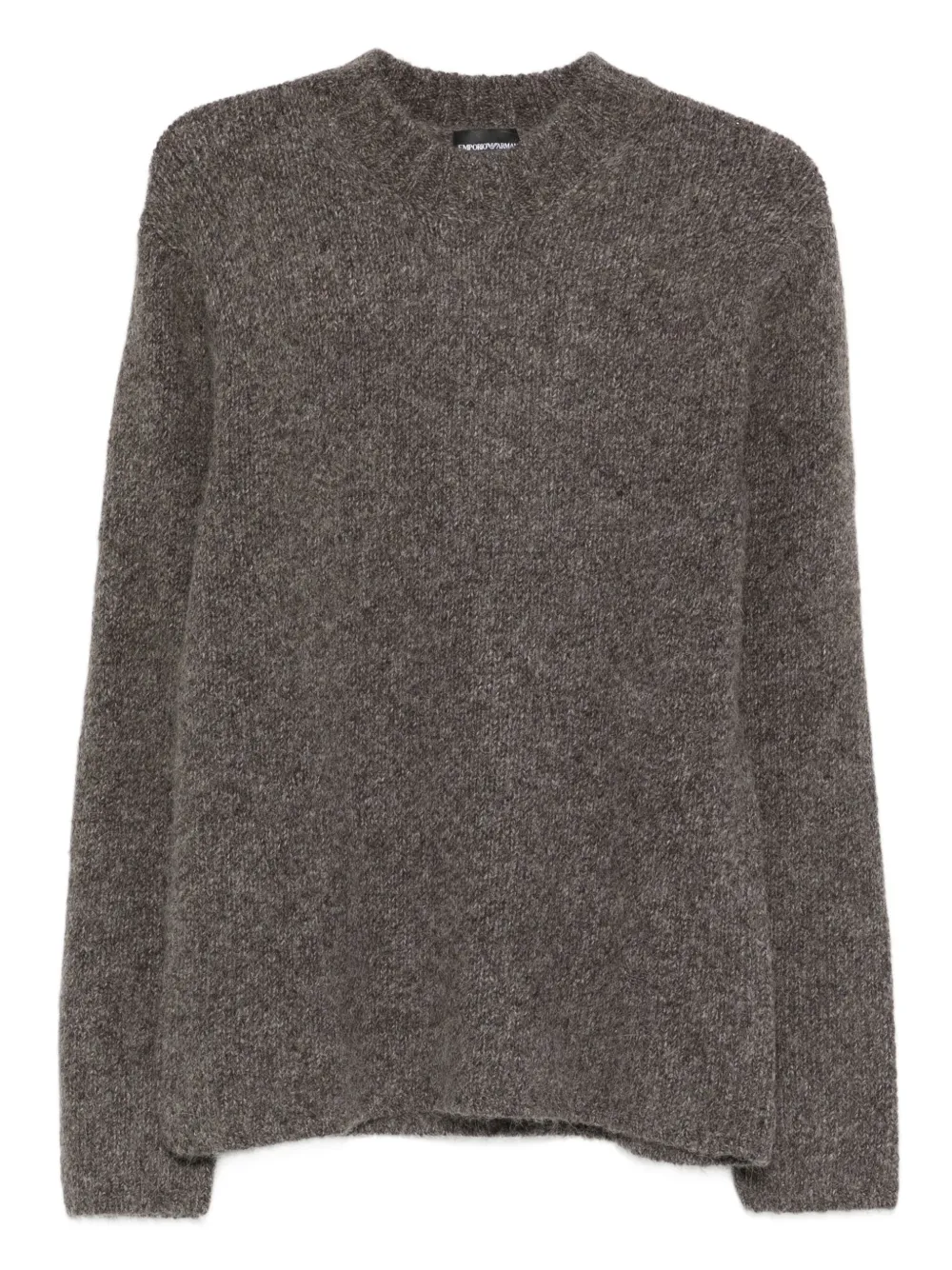 Emporio Armani wool crew-neck sweater | Brown | Image 1