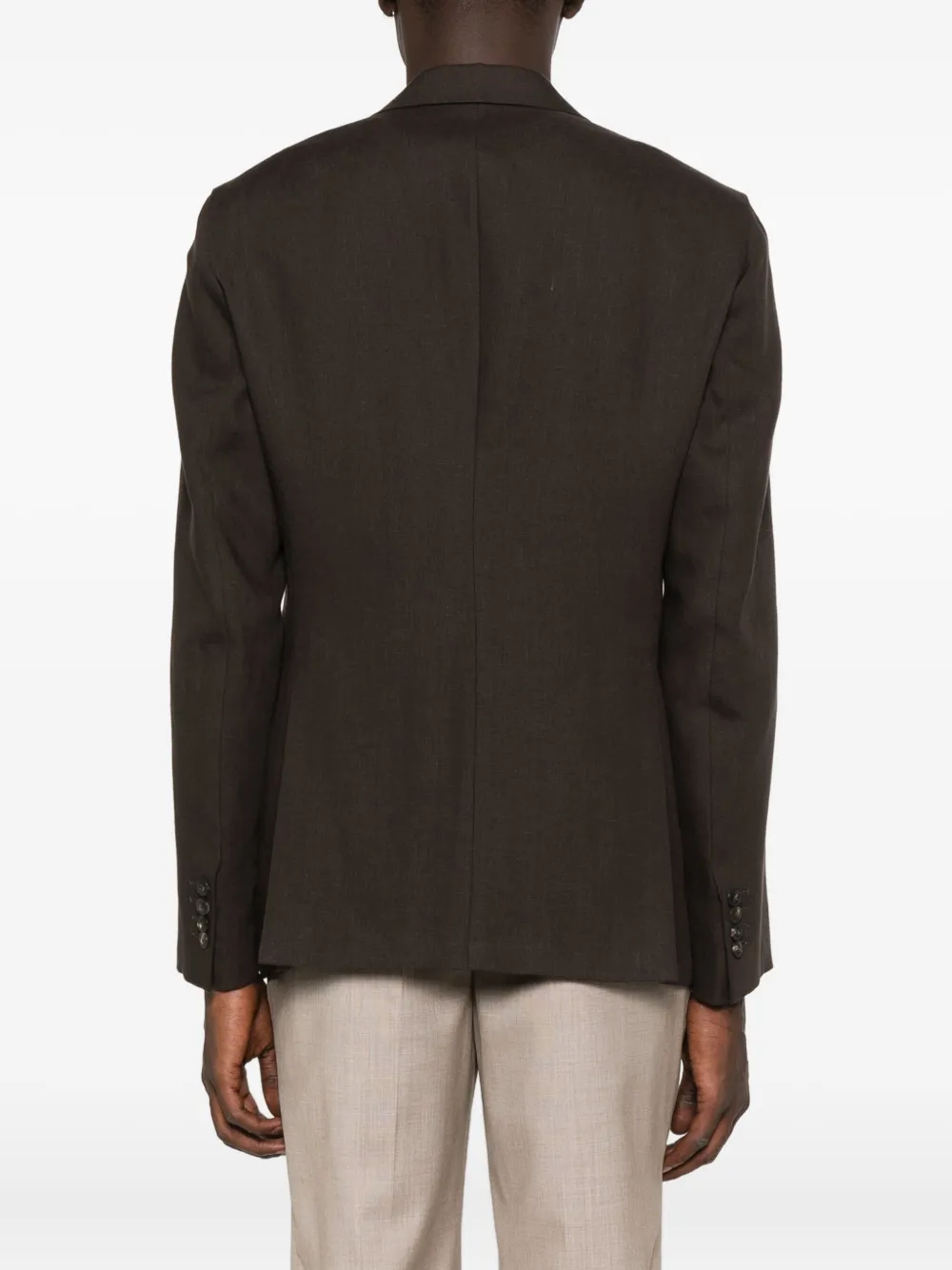 Emporio Armani single-breasted blazer Bruin