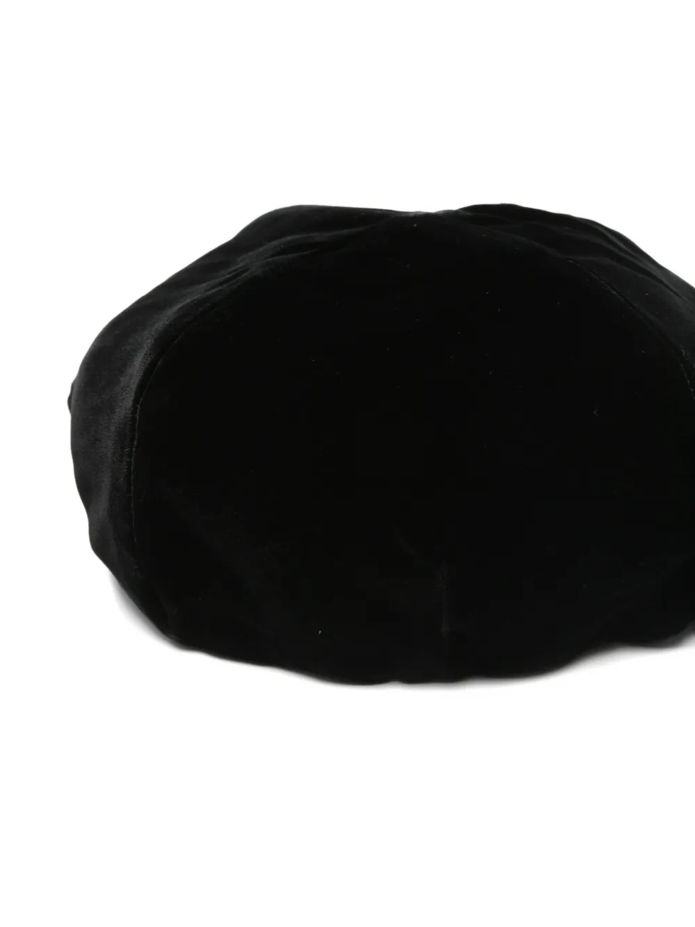 Emporio Armani velvet beret - Zwart