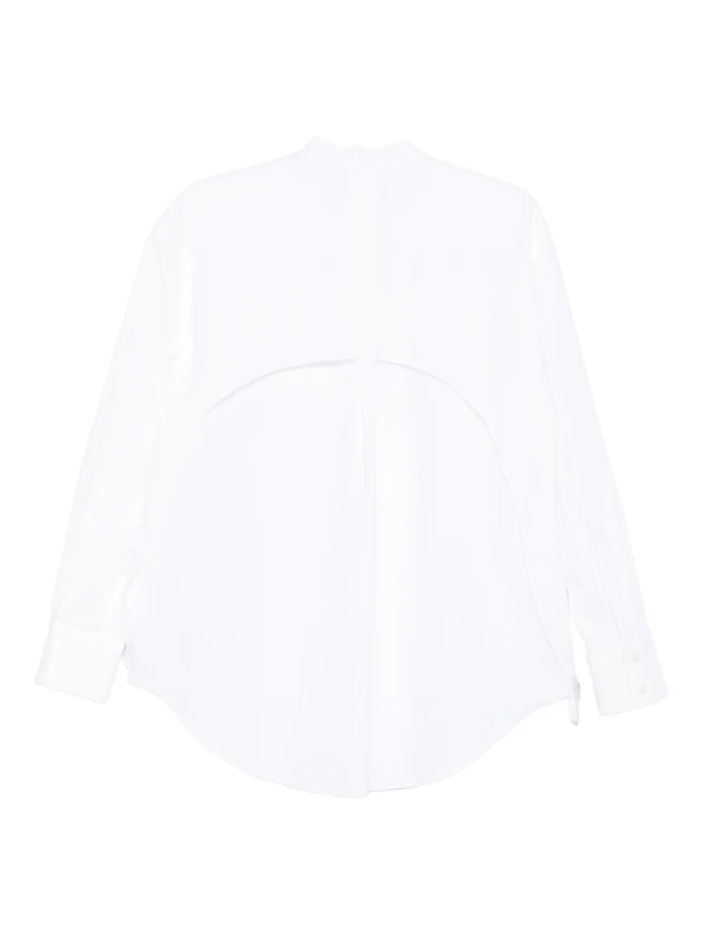 Emporio Armani Blouse met gewelfde afwerking en knopen - Wit