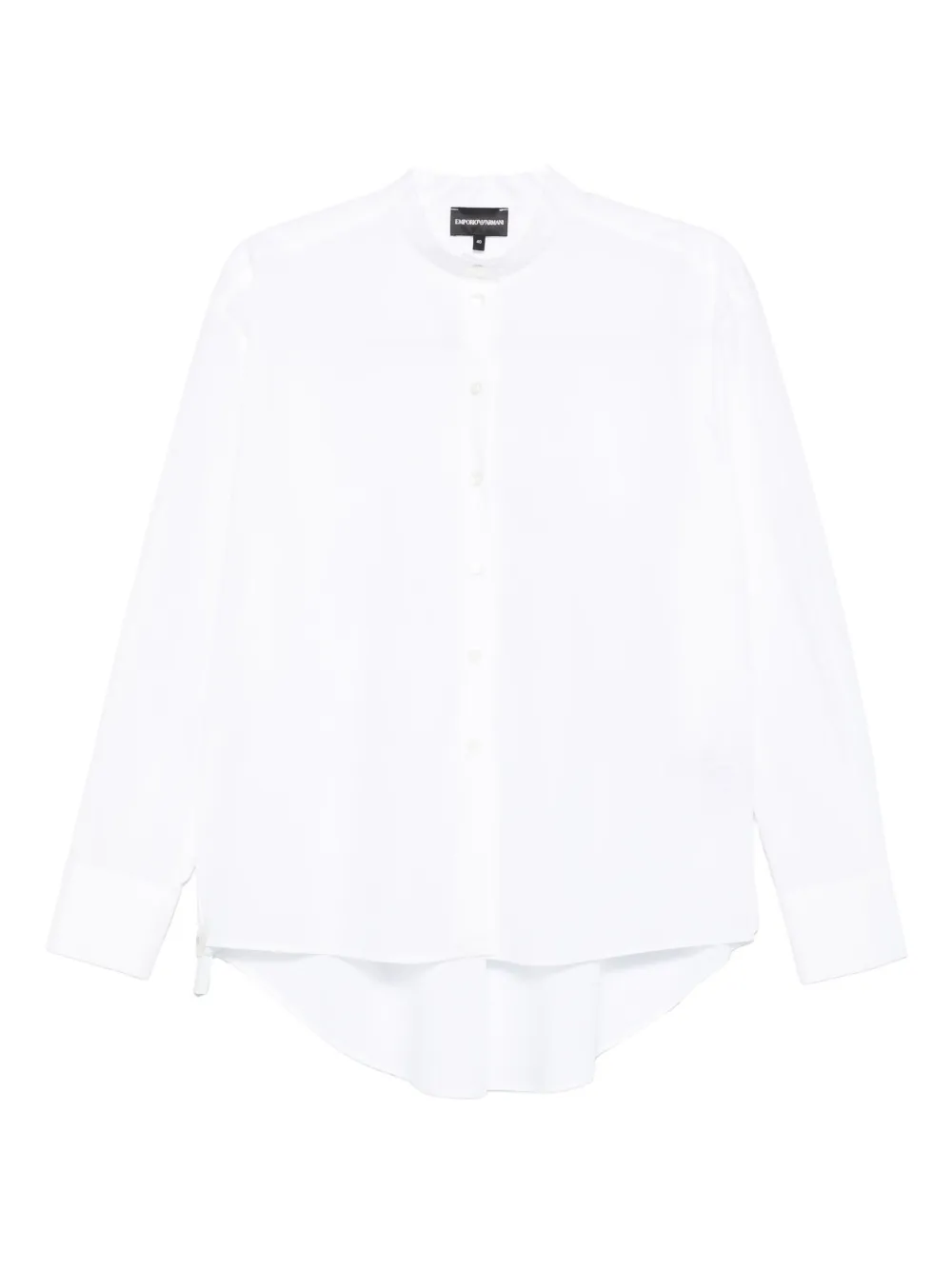 Emporio Armani button-front curved-hem shirt | White | Image 1