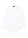 Emporio Armani button-front curved-hem shirt - White