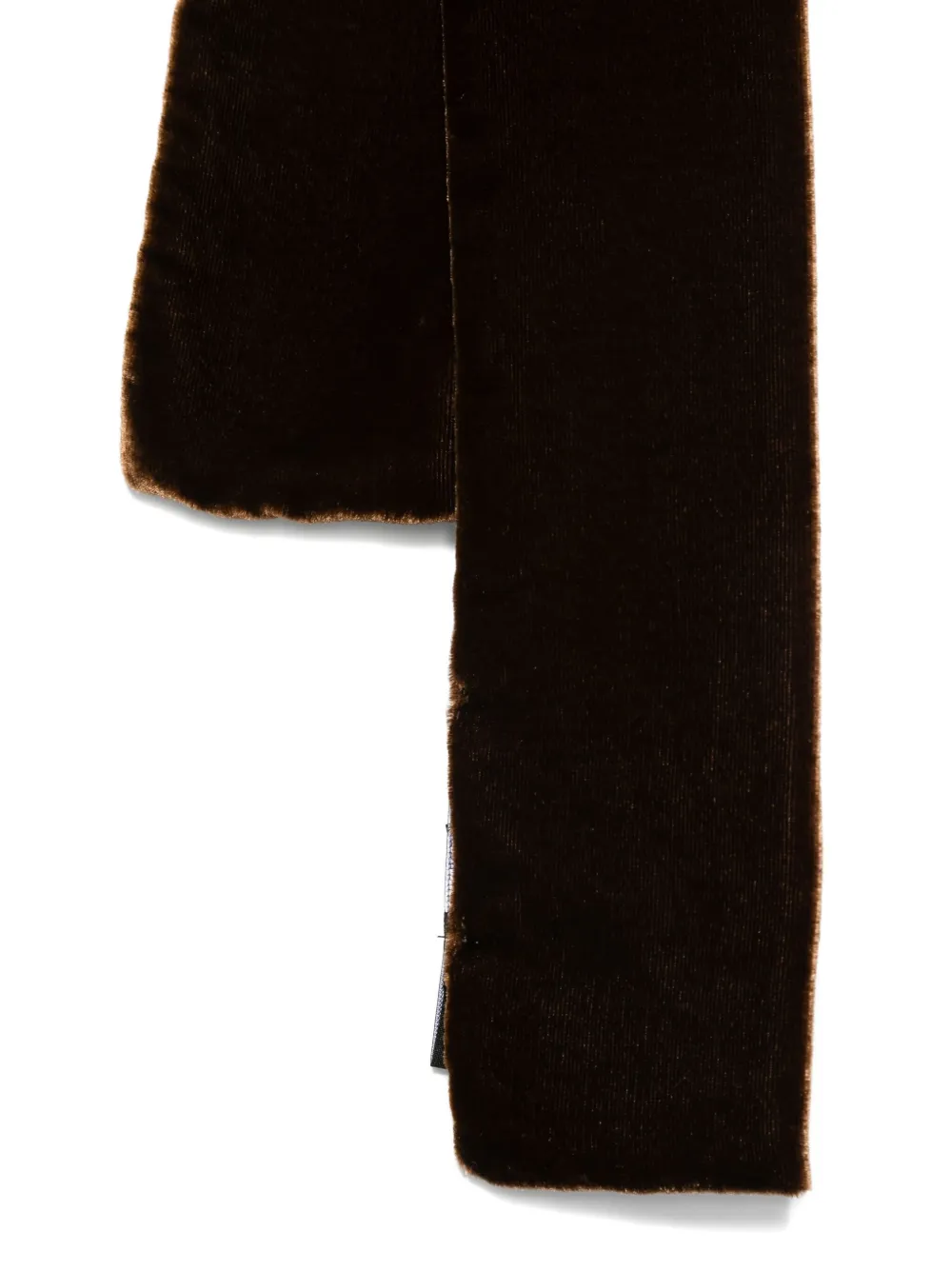 Emporio Armani velvet-effect scarf - Bruin