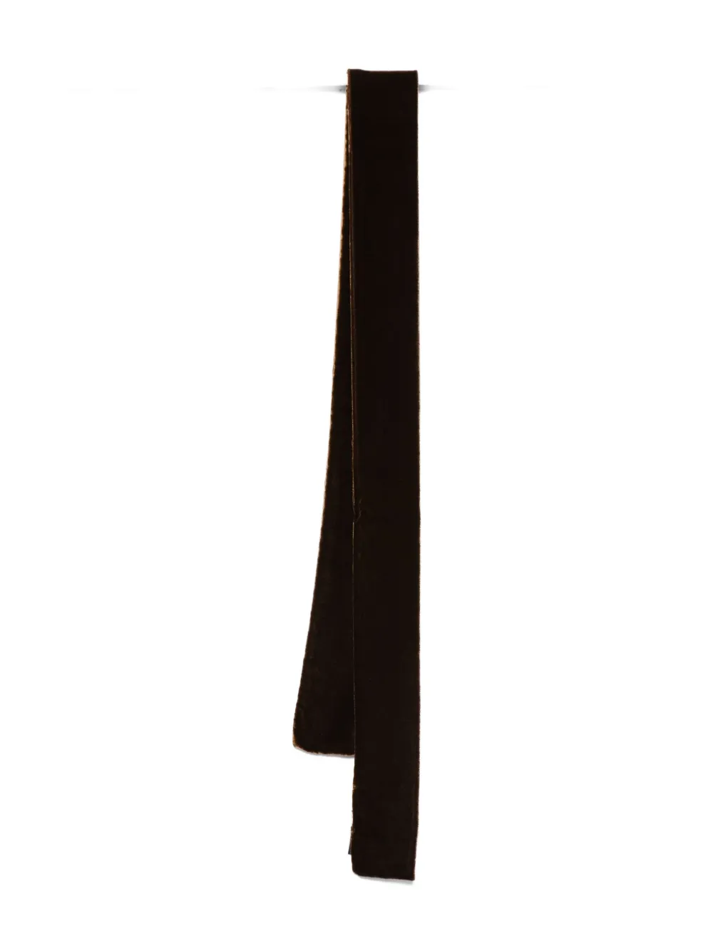 Emporio Armani velvet-effect scarf Bruin