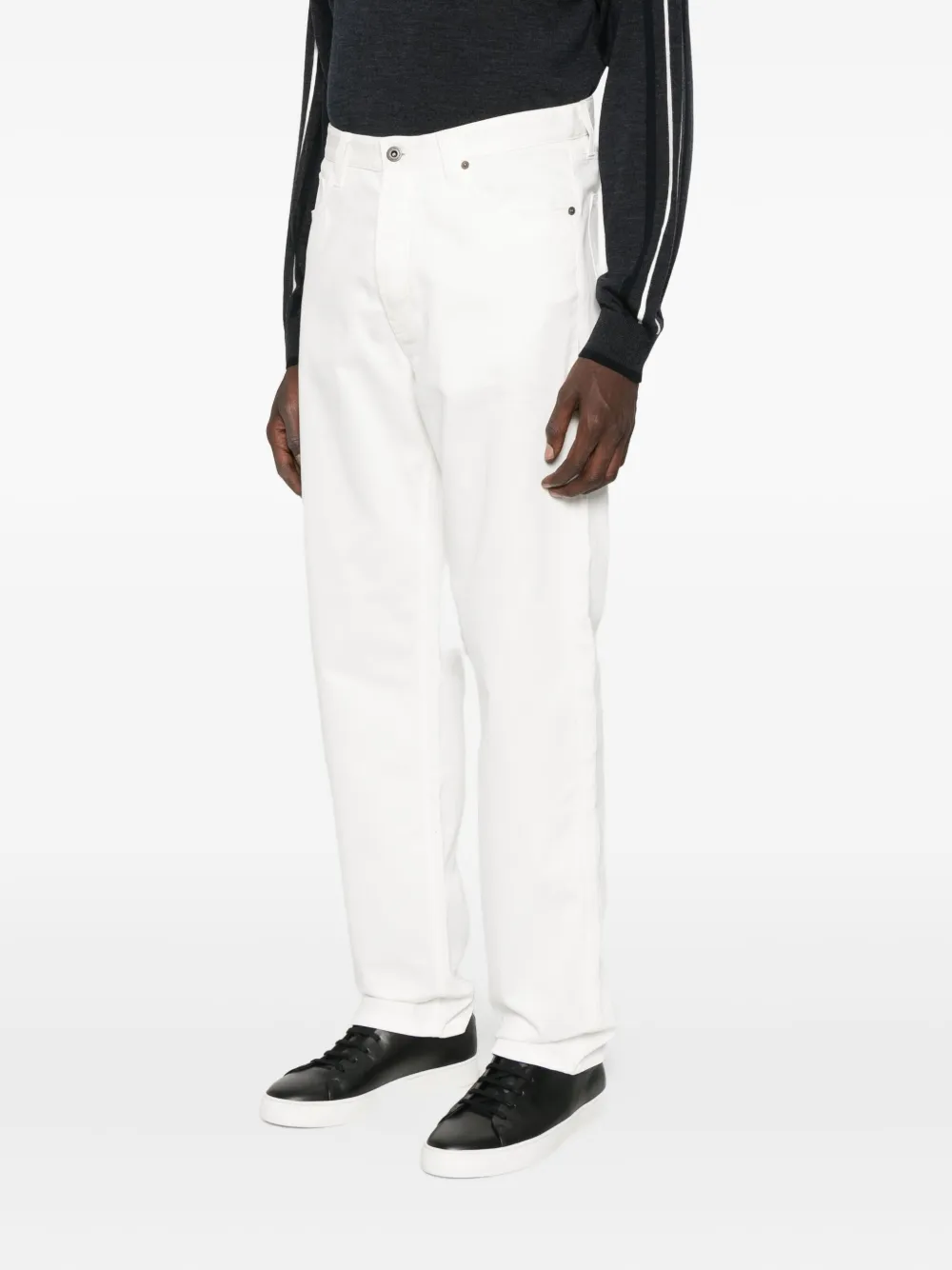 Emporio Armani five-pocket cotton jeans Wit
