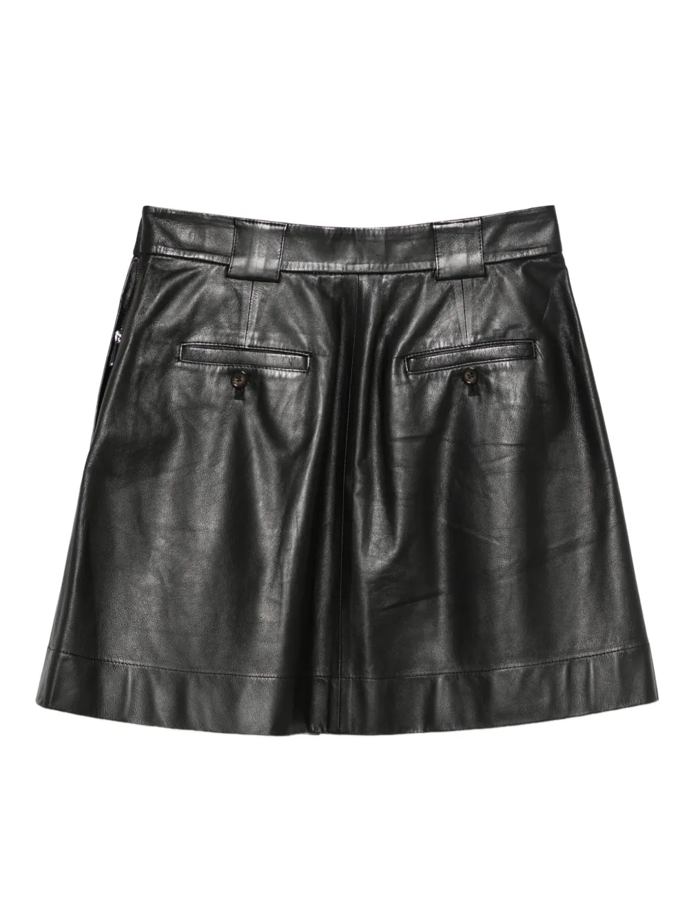 Emporio Armani pleated leather mini skirt | Pleated Skirts | Image 2