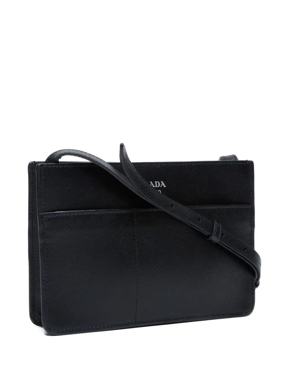 Pre-owned Prada 2000-2020 Mini Leather Shoulder Bag In Black