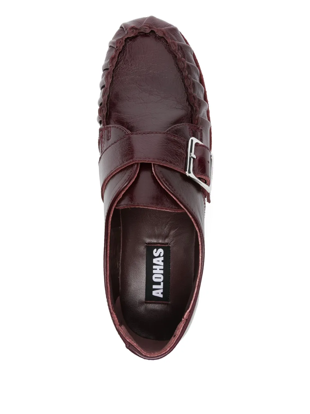 ALOHAS Brandy leather loafers Red