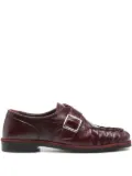 ALOHAS Brandy leather loafers - Red