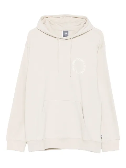 New Balance circular-logo print hoodie