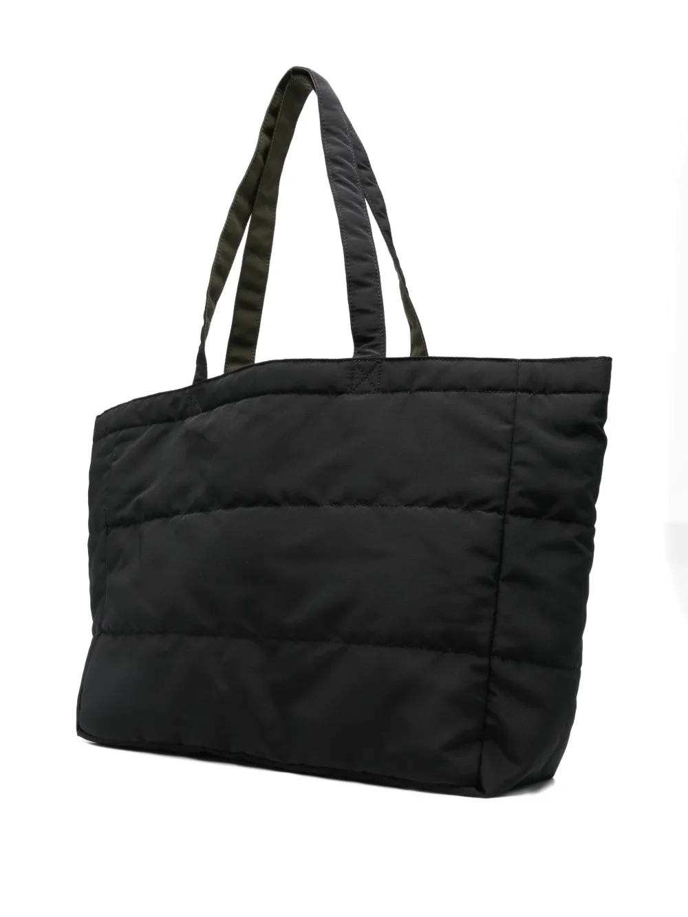 A.P.C. quilted logo-print tote bag Zwart