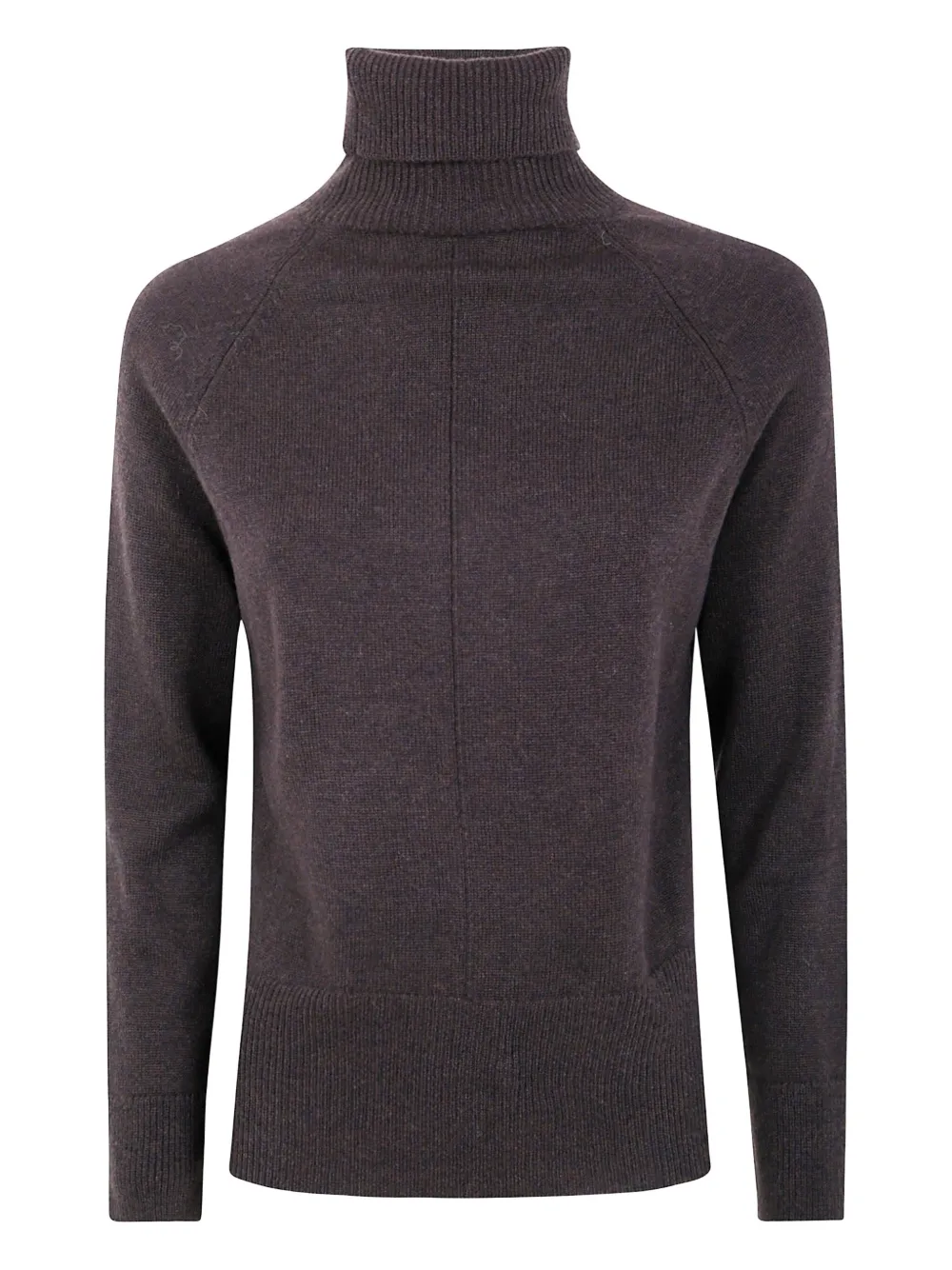 Anne Claire Turtleneck Wool Sweater In Brown
