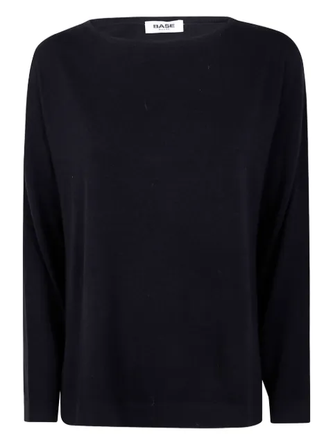 base boat-neck wool sweater 