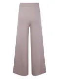 anne claire elasticated-waist wool trousers - Neutrals