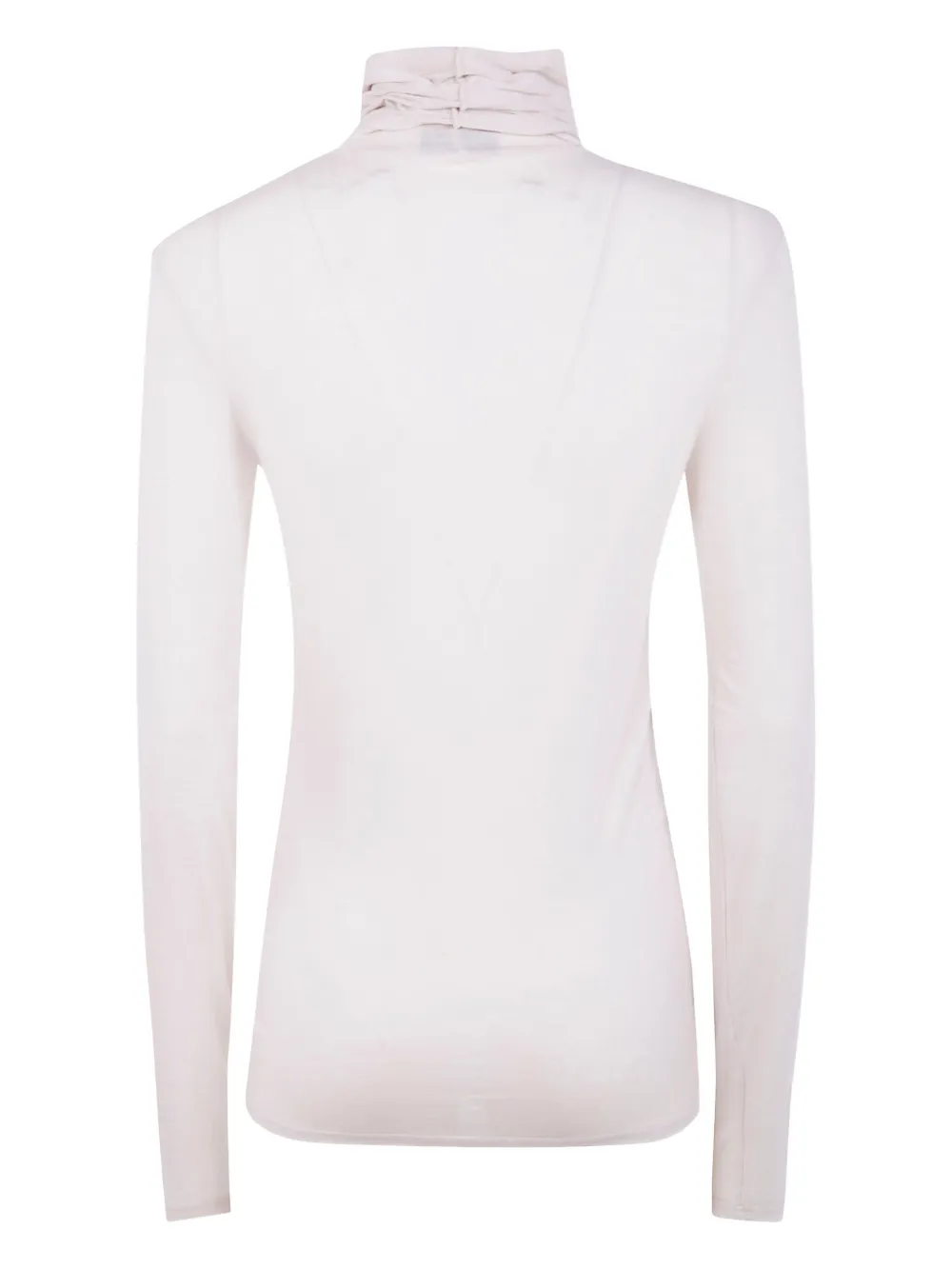 Anne Claire Turtleneck Long-sleeve Sweater In White