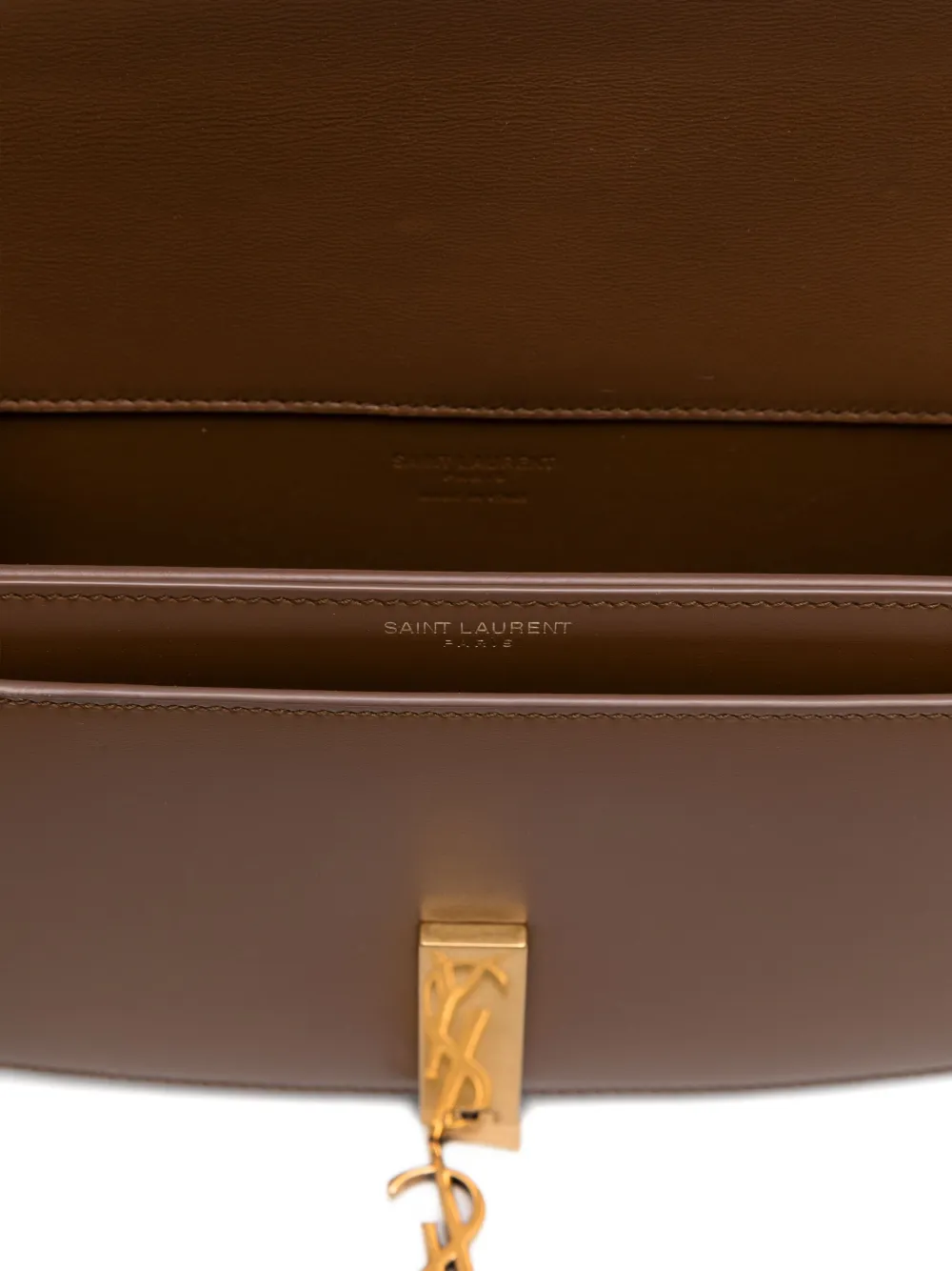 Saint Laurent Leren schoudertas Bruin
