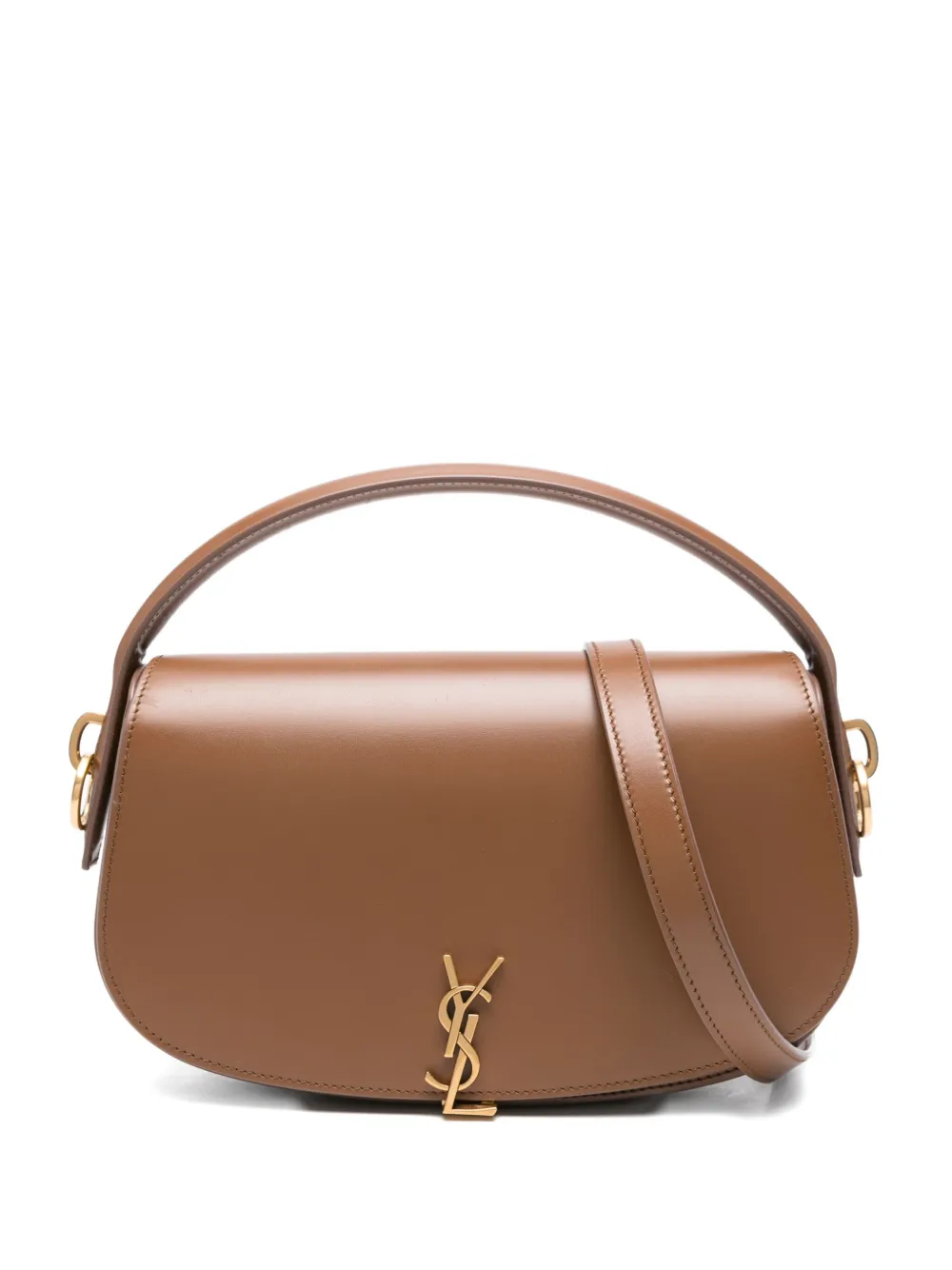 Saint Laurent Leren schoudertas Bruin
