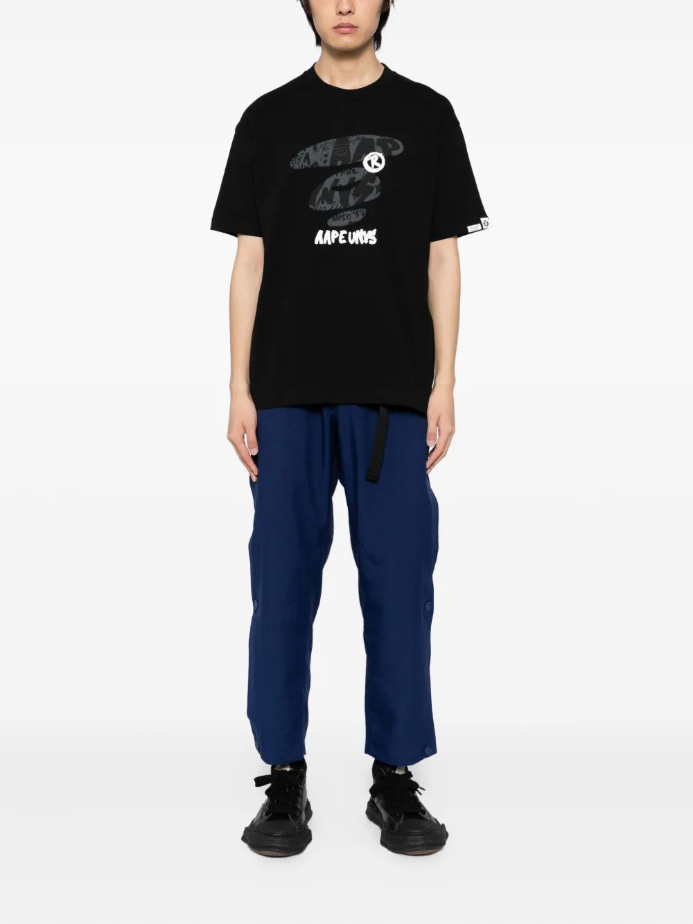 AAPE BY *A BATHING APE T-shirt - Zwart
