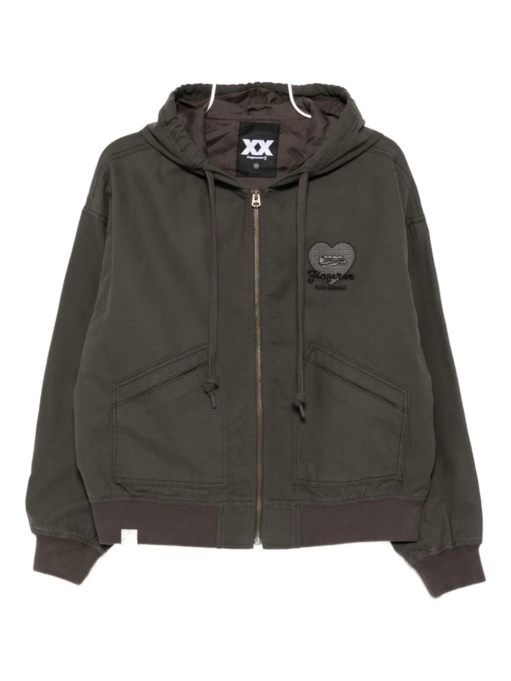 FINGERCROXX Bomber in cotone - Grigio