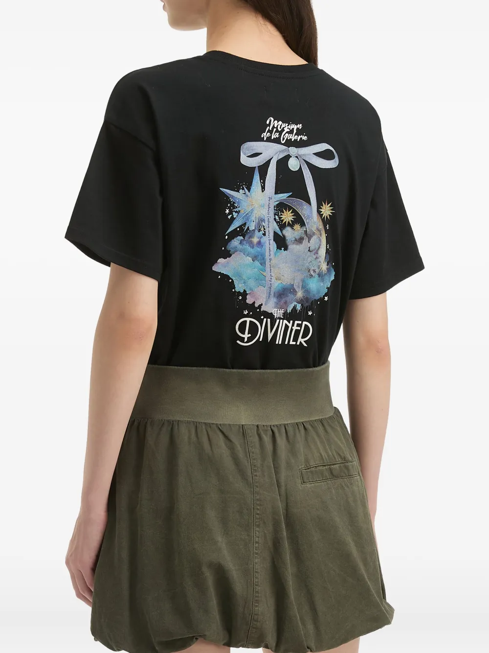 Musium Div. Celestial-print T-shirt In Black