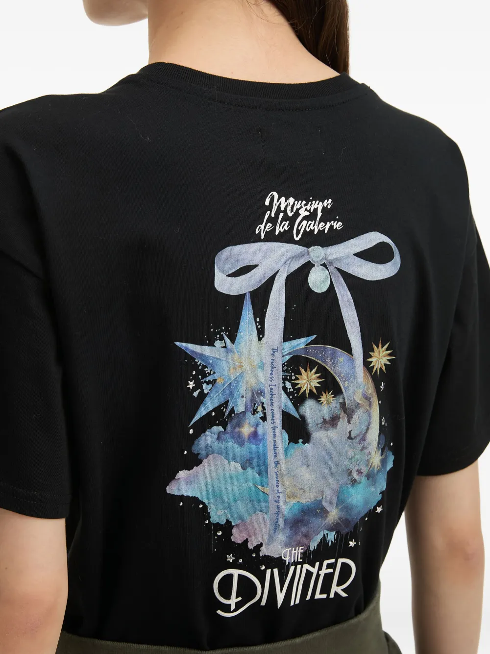 Musium Div. Celestial-print T-shirt In Black