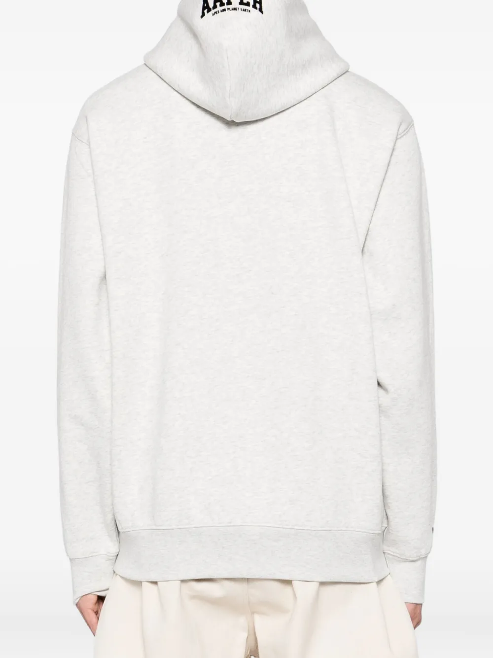 Aape By A Bathing Ape Logo-appliqué Hoodie In White