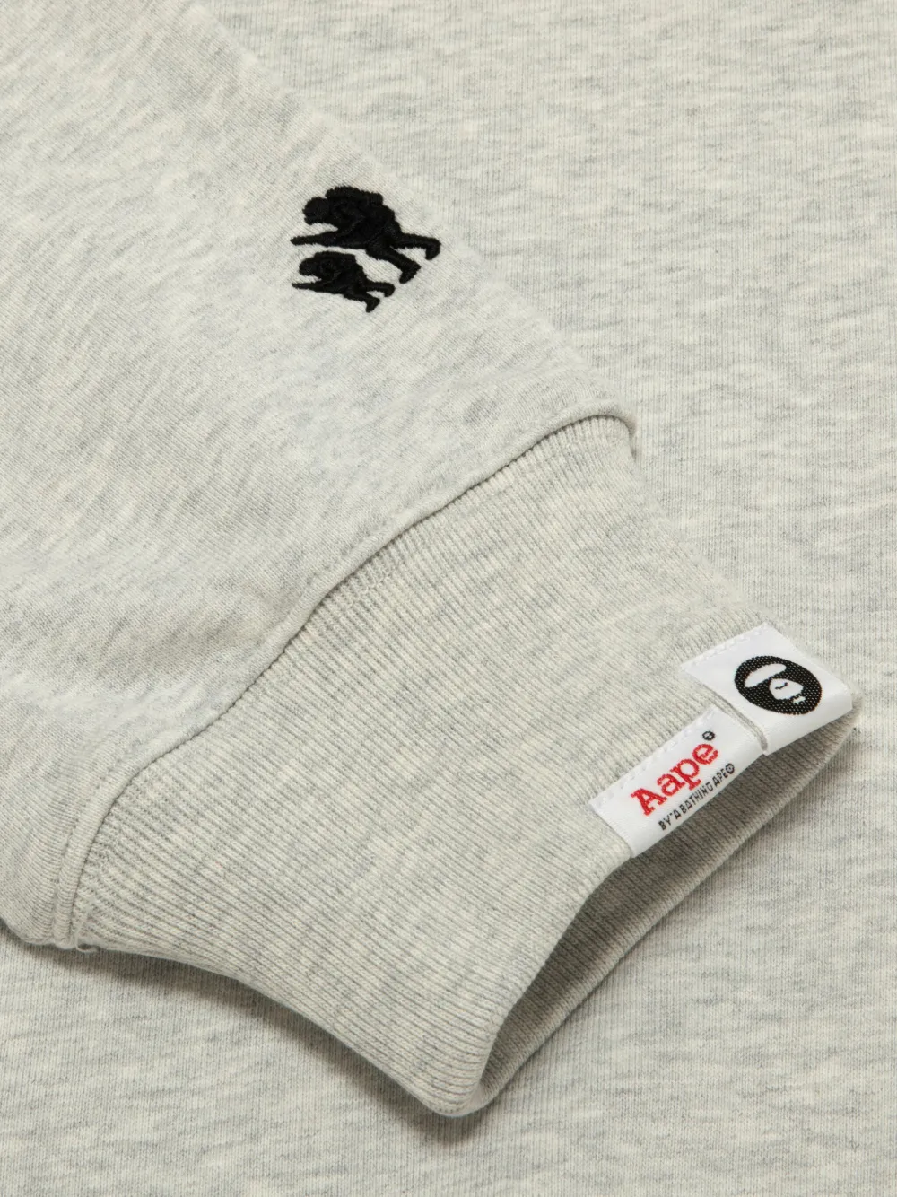 AAPE BY *A BATHING APE Aape hoodie met rits Grijs