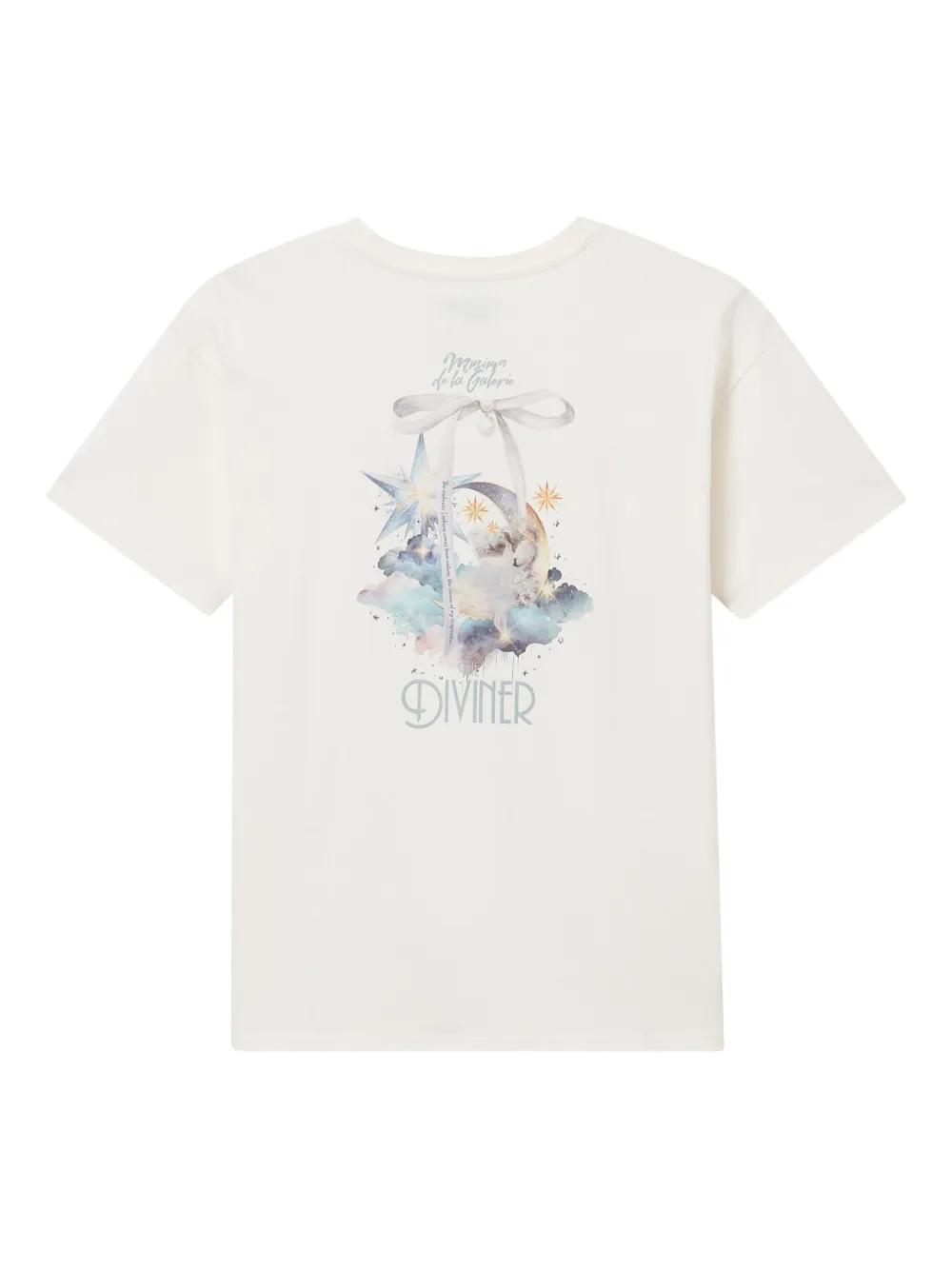 Musium Div. Katoenen T-shirt met print Beige